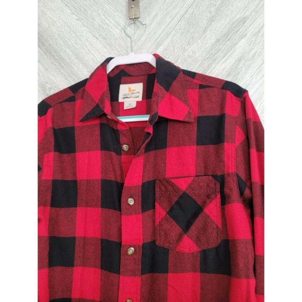 Field And Stream Flannel Red Plaid Size Small - image 2